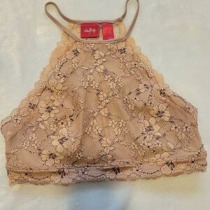 Daytrip Lace Bralette in Soft Pinkish Beige